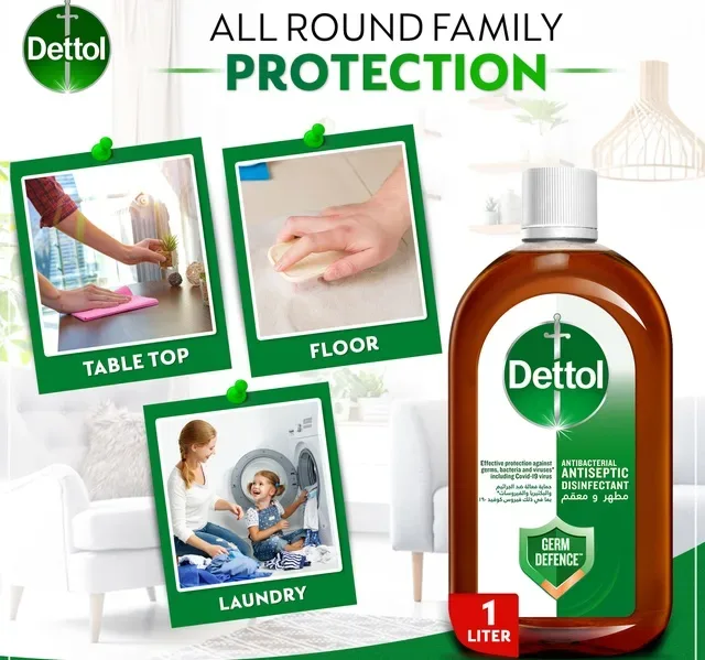 Dettol Antiseptic Anti-Bacterial Disinfectant Liquid Value Pack 2 x 1 Litre hover image