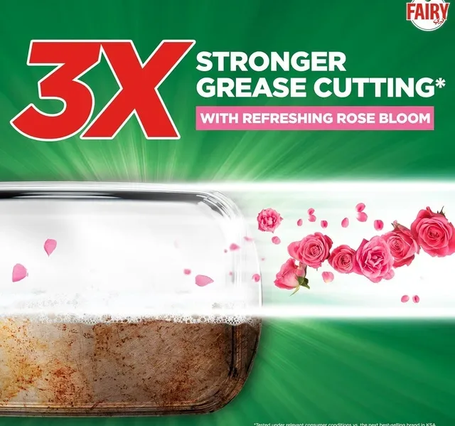 Fairy Dishwashing Liquid Rose Bloom With A Touch Of Vitamin E Value Pack 2 x 800 ml hover image