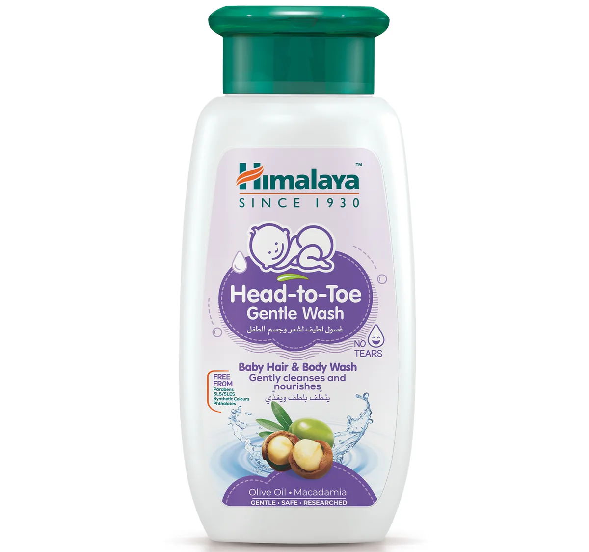 Himalaya Head To Toe Gentle Wash Baby Hair & Body Wash With Olive Oil & Macadamia 400 ml