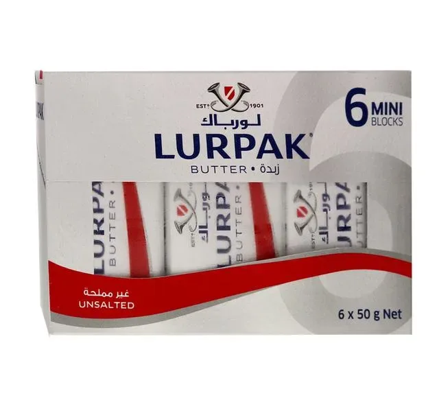 Lurpak Butter Unsalted Mini Blocks 6 x 50 g hover image