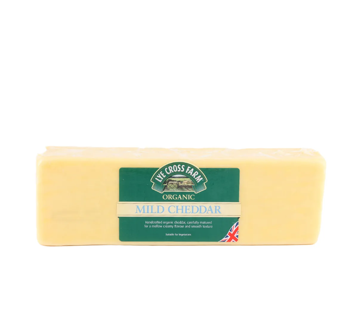Lye Cross Farm Organic Mild White Cheddar Cheese Slices 250 g