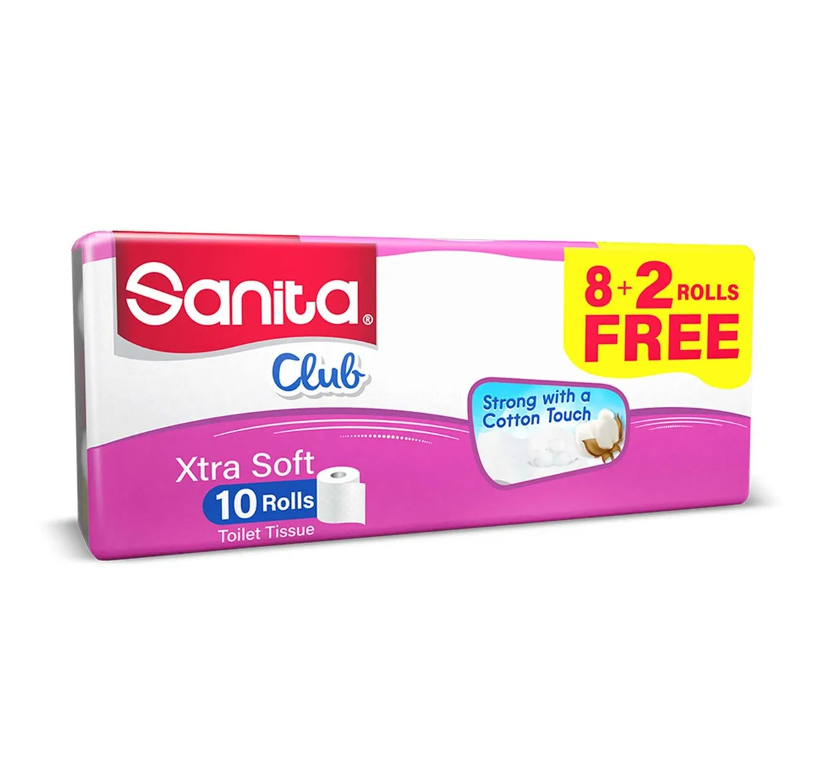 Sanita Bouquet Toilet Tissue Embossed 2ply 8+2 Rolls hover image
