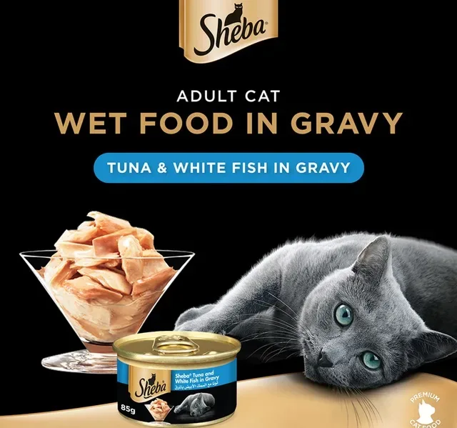 Sheba Tuna & White Fish Cat Food 85 g hover image