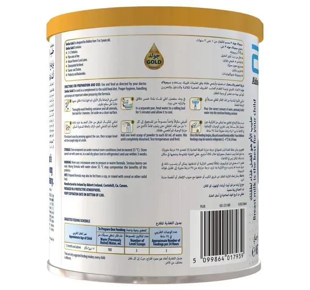 Similac Gold Follow On Formula Stage 3 From 1 To 3 Years 400 g hover image